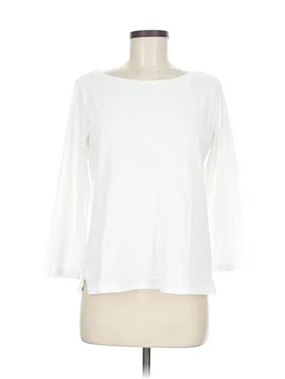 Pre-owned Jcrew 3/4 Sleeve T-shirt In White