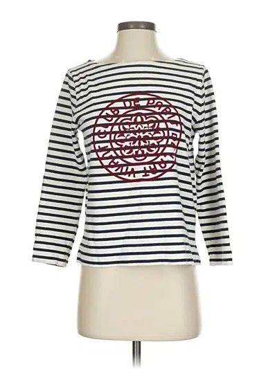 Pre-owned Jcrew 3/4 Sleeve T-shirt In White