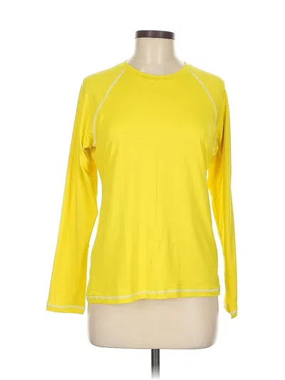 Pre-owned Jcrew 3/4 Sleeve T-shirt In Yellow