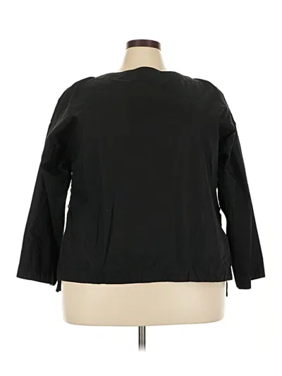 Pre-owned Jcrew 3/4 Sleeve Top Black Boatneck Tops
