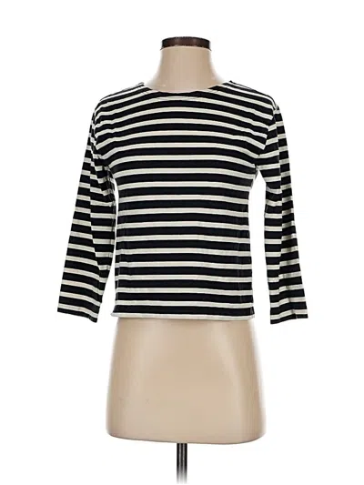 Pre-owned Jcrew 3/4 Sleeve T-shirt In Black