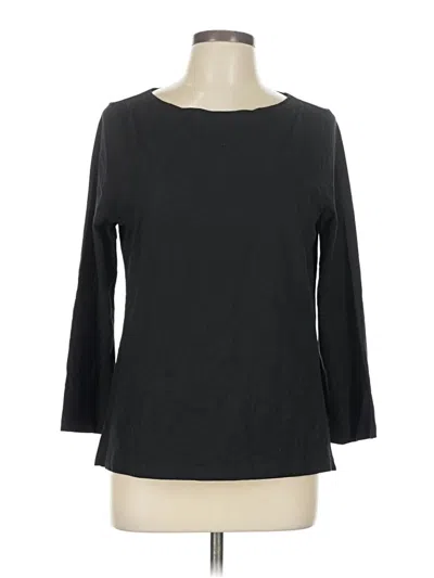 Pre-owned Jcrew 3/4 Sleeve T-shirt In Black