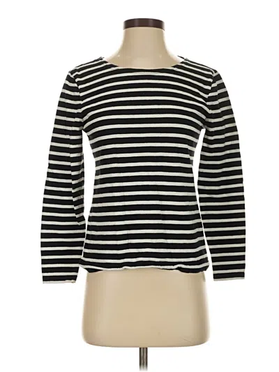 Pre-owned Jcrew 3/4 Sleeve T-shirt In Black