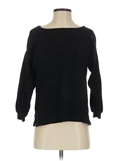 Pre-owned Jcrew 3/4 Sleeve T-shirt In Black