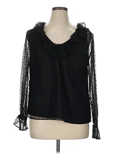 Pre-owned Jcrew 3/4 Sleeve T-shirt In Black