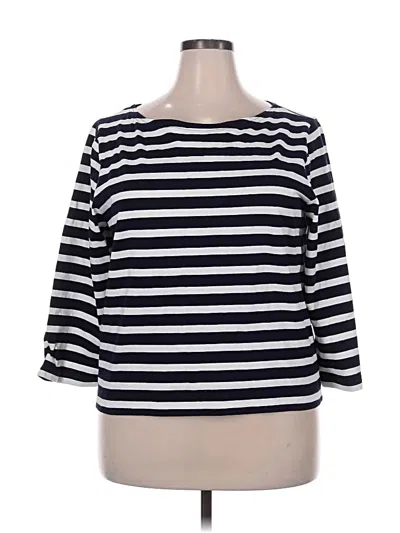 Pre-owned Jcrew 3/4 Sleeve T-shirt In Black