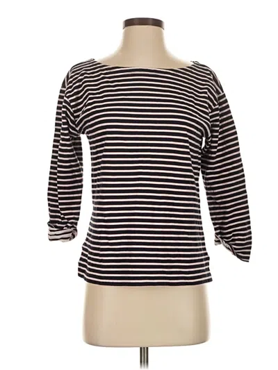 Pre-owned Jcrew 3/4 Sleeve T-shirt In Black