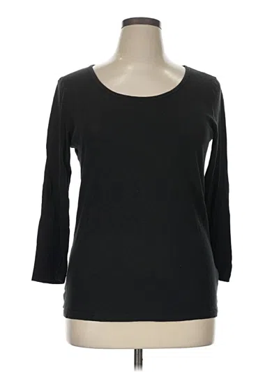 Pre-owned Jcrew 3/4 Sleeve T-shirt In Black