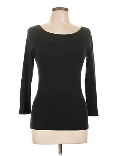 Pre-owned Jcrew 3/4 Sleeve T-shirt In Black