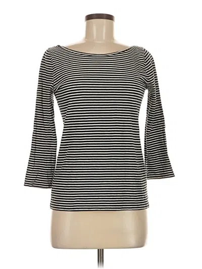 Pre-owned Jcrew 3/4 Sleeve T-shirt In Black