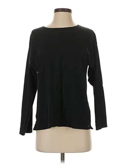 Pre-owned Jcrew 3/4 Sleeve T-shirt In Black