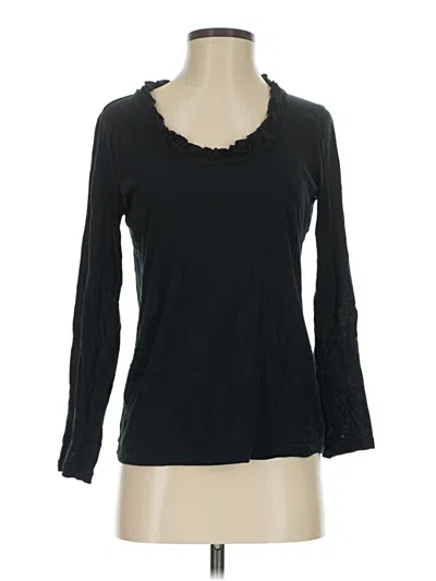 Pre-owned Jcrew 3/4 Sleeve T-shirt In Black