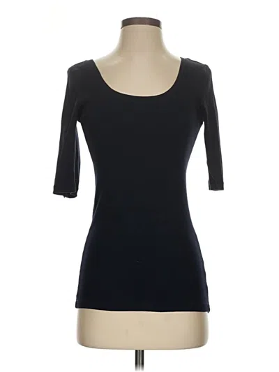 Pre-owned Jcrew 3/4 Sleeve T-shirt In Black