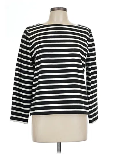 Pre-owned Jcrew 3/4 Sleeve T-shirt In Black