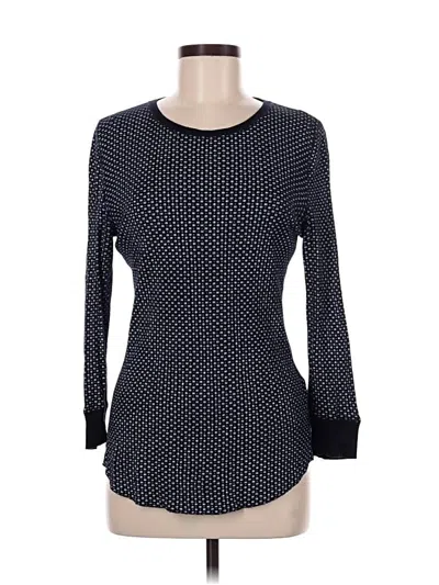 Pre-owned Jcrew 3/4 Sleeve T-shirt In Black