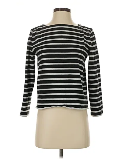 Pre-owned Jcrew 3/4 Sleeve T-shirt In Black