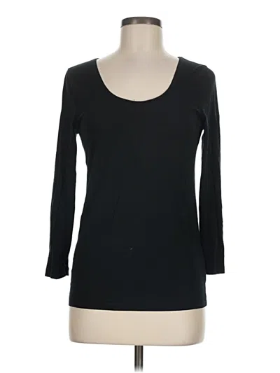 Pre-owned Jcrew 3/4 Sleeve T-shirt In Black