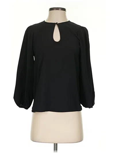 Pre-owned Jcrew 3/4 Sleeve T-shirt In Black