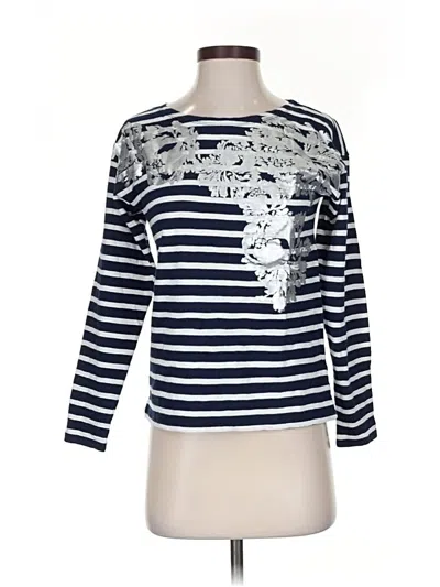 Pre-owned Jcrew 3/4 Sleeve T-shirt In Blue