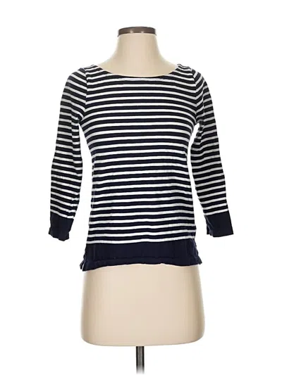 Pre-owned Jcrew 3/4 Sleeve T-shirt In Blue