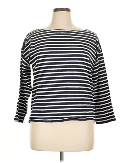 Pre-owned Jcrew 3/4 Sleeve T-shirt In Blue