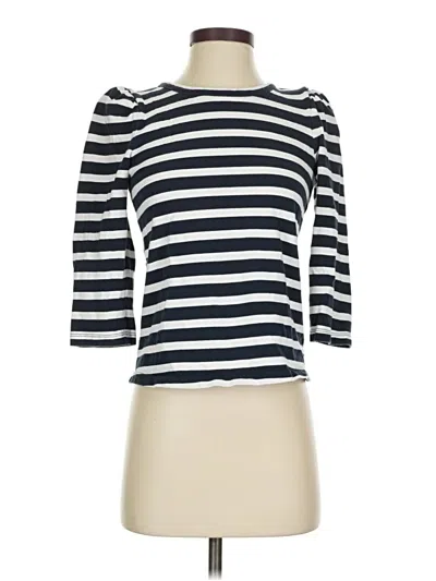 Pre-owned Jcrew 3/4 Sleeve T-shirt In Blue