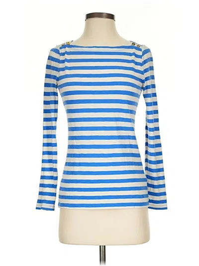 Pre-owned Jcrew 3/4 Sleeve T-shirt In Blue