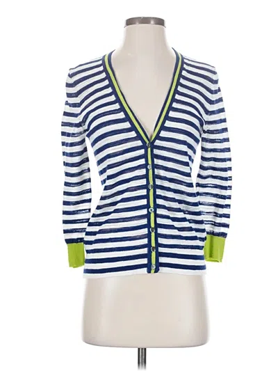 Pre-owned Jcrew 3/4 Sleeve T-shirt In Blue