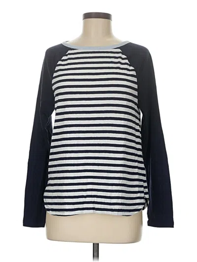 Pre-owned Jcrew 3/4 Sleeve T-shirt In Blue