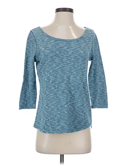 Pre-owned Jcrew 3/4 Sleeve T-shirt In Blue