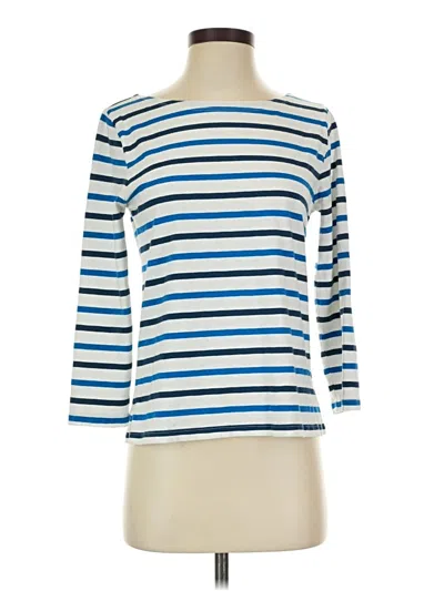 Pre-owned Jcrew 3/4 Sleeve T-shirt In Blue