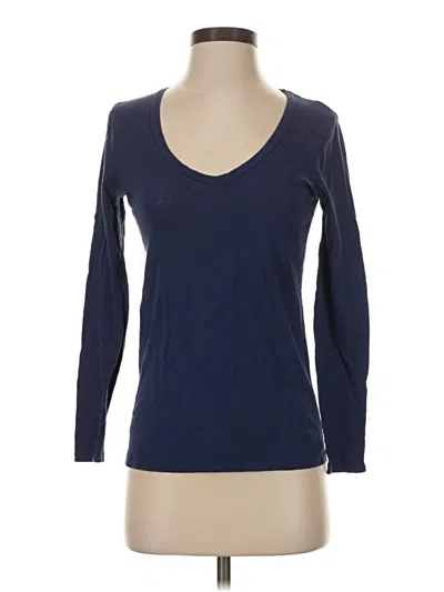 Pre-owned Jcrew 3/4 Sleeve T-shirt In Blue