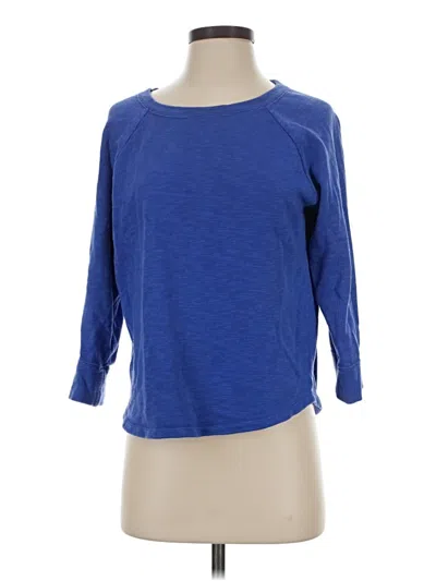 Pre-owned Jcrew 3/4 Sleeve T-shirt In Blue