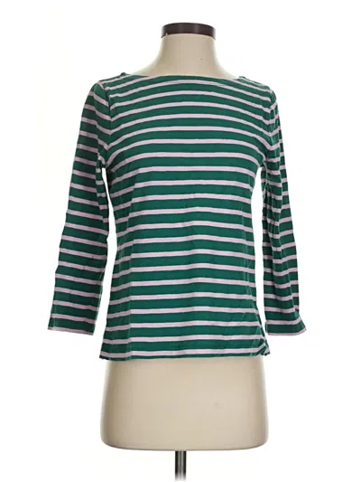 Pre-owned Jcrew 3/4 Sleeve T-shirt In Blue