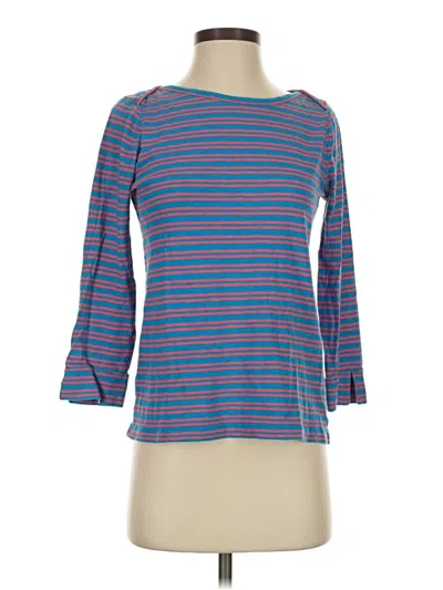 Pre-owned Jcrew 3/4 Sleeve T-shirt In Blue