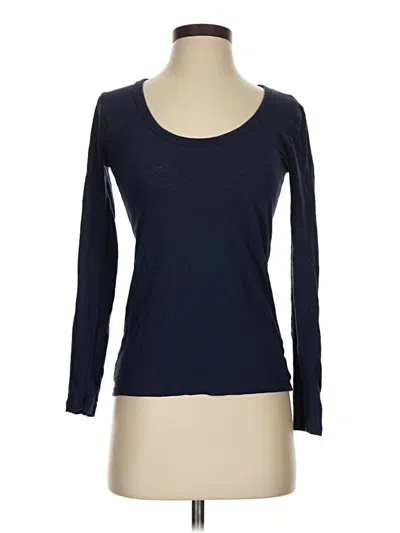 Pre-owned Jcrew 3/4 Sleeve T-shirt In Blue