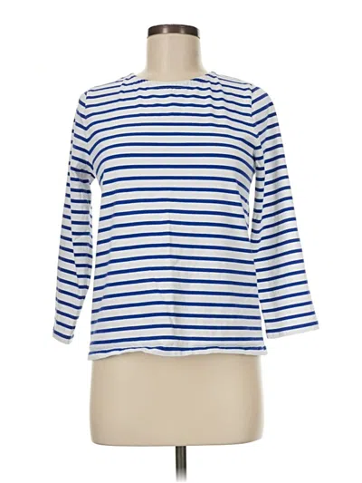 Pre-owned Jcrew 3/4 Sleeve T-shirt In Blue