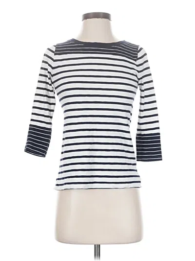 Pre-owned Jcrew 3/4 Sleeve T-shirt In Blue