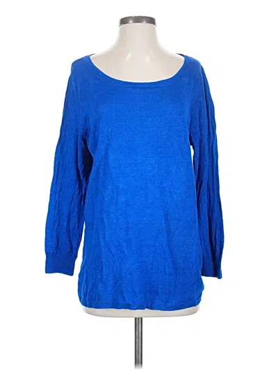 Pre-owned Jcrew 3/4 Sleeve T-shirt In Blue