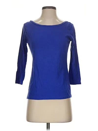 Pre-owned Jcrew 3/4 Sleeve T-shirt In Blue