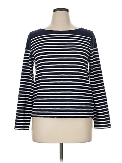 Pre-owned Jcrew 3/4 Sleeve T-shirt In Blue