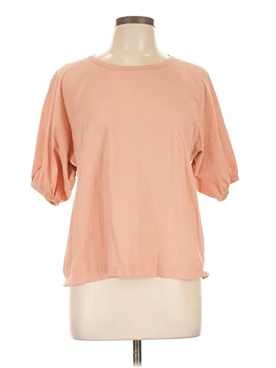 Pre-owned Jcrew 3/4 Sleeve T-shirt In Brown