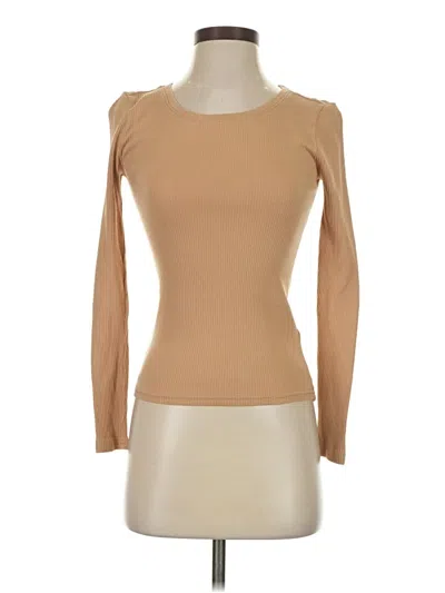 Pre-owned Jcrew 3/4 Sleeve T-shirt In Brown