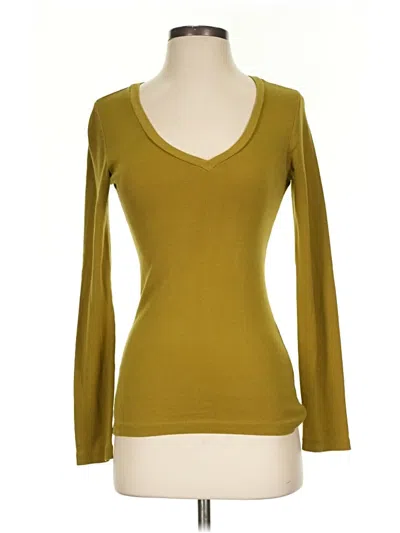 Pre-owned Jcrew 3/4 Sleeve T-shirt In Gold