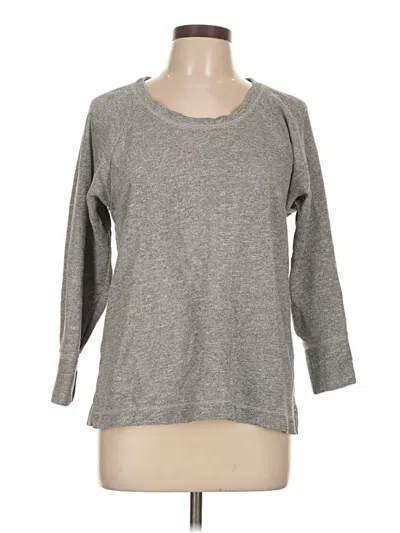 Pre-owned Jcrew 3/4 Sleeve T-shirt In Gray