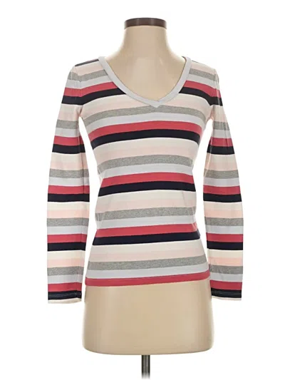 Pre-owned Jcrew 3/4 Sleeve T-shirt In Gray