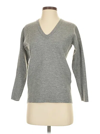 Pre-owned Jcrew 3/4 Sleeve T-shirt In Gray