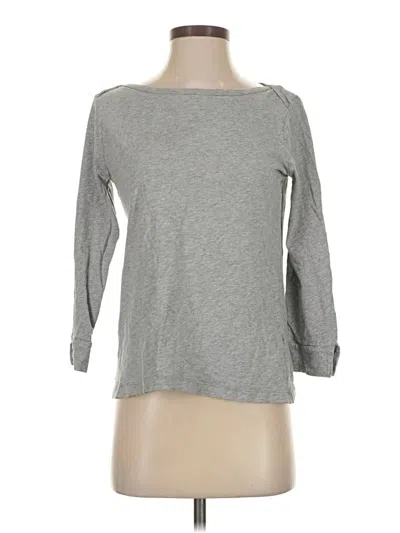 Pre-owned Jcrew 3/4 Sleeve T-shirt In Gray