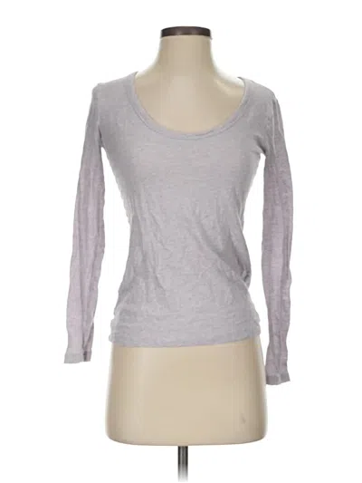 Pre-owned Jcrew 3/4 Sleeve T-shirt In Gray