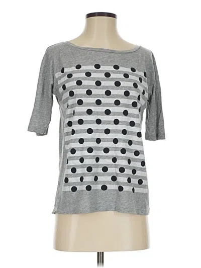 Pre-owned Jcrew 3/4 Sleeve T-shirt In Gray